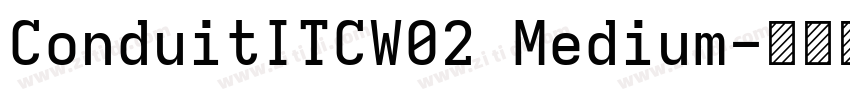ConduitITCW02 Medium字体转换